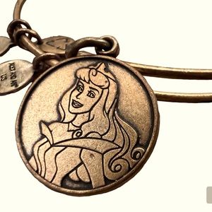 Alex & Ani RARE Aurora Sleeping Beauty Disney Charm Expandable Bracelet gold